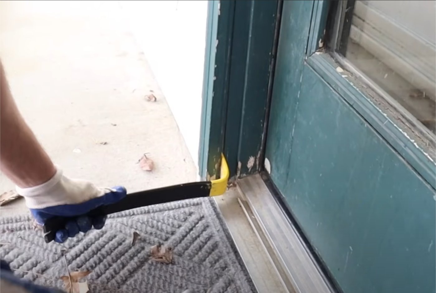 Old Sliding Door Track Removal Repair Dana Point
