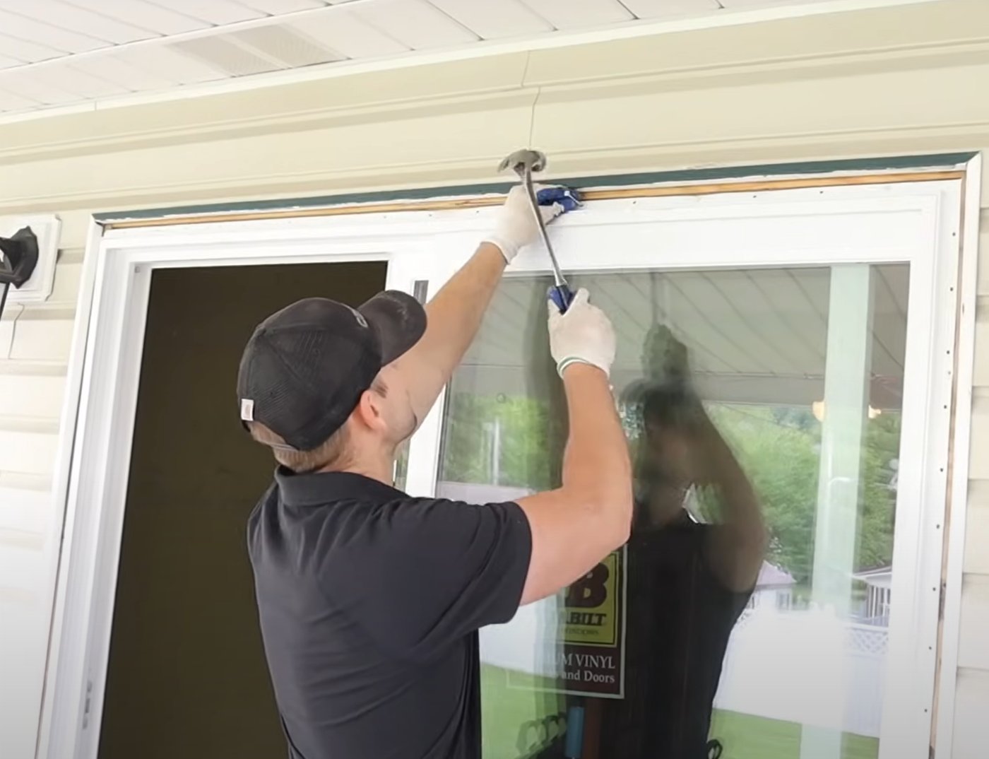 Sliding Door Track Screw Fastening Install
