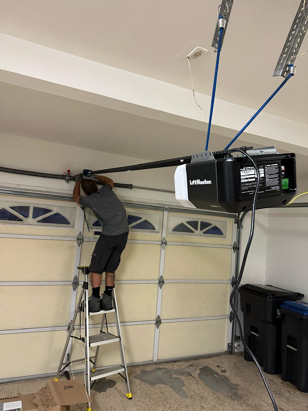 Garage door spring replacement Long Beach